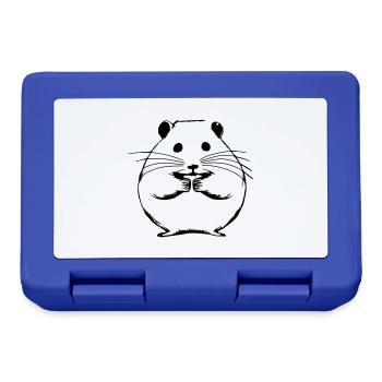 Hamster mignon animal rongeur animaux animal vecteur 10 - Boîte à goûter - bleu royal - Devant