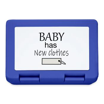 Bébé a de nouveaux vêtements - Boîte à goûter - bleu royal - Devant