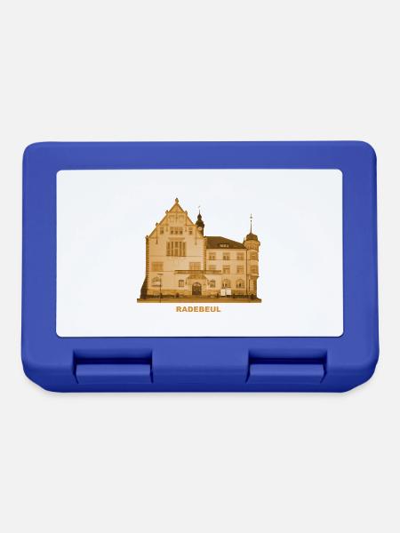 Radebeul Rathaus Sachsen Meißen Weinanbau Karl May - Brotdose - Royalblau