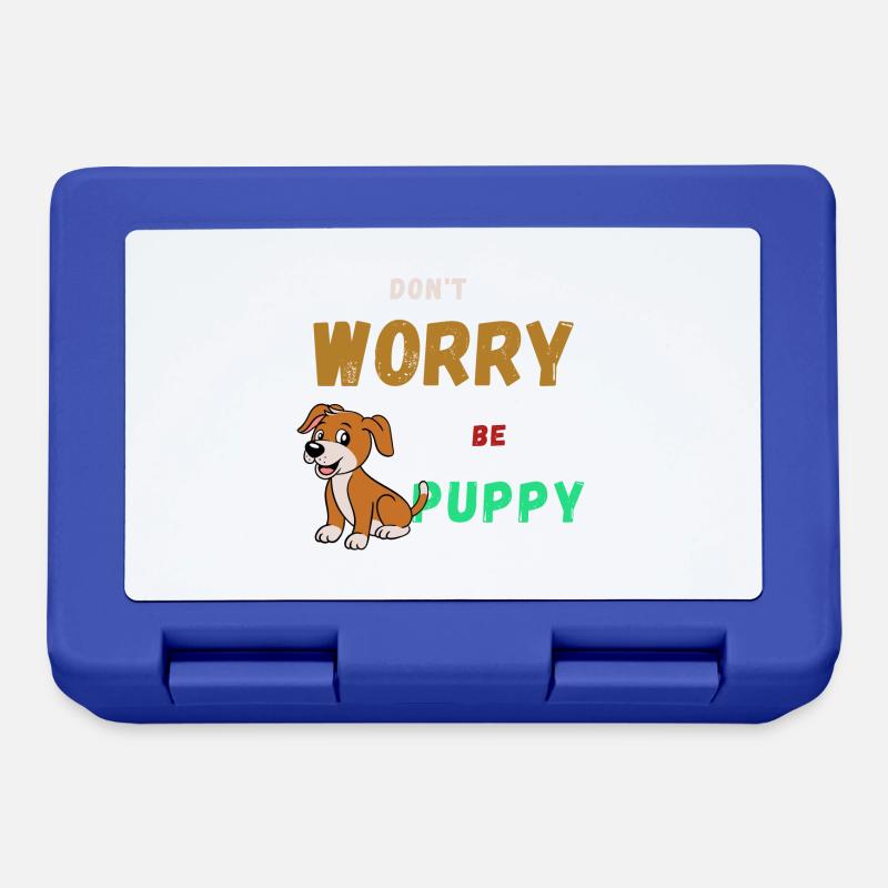 Don't worry, be happy - Lunchbox - royal blue