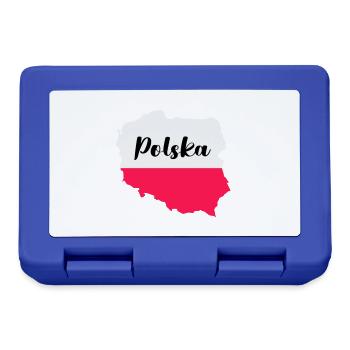 Pologne Polska - Boîte à goûter - bleu royal - Devant