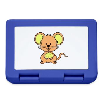 Bande dessinée de souris - Boîte à goûter - bleu royal - Devant
