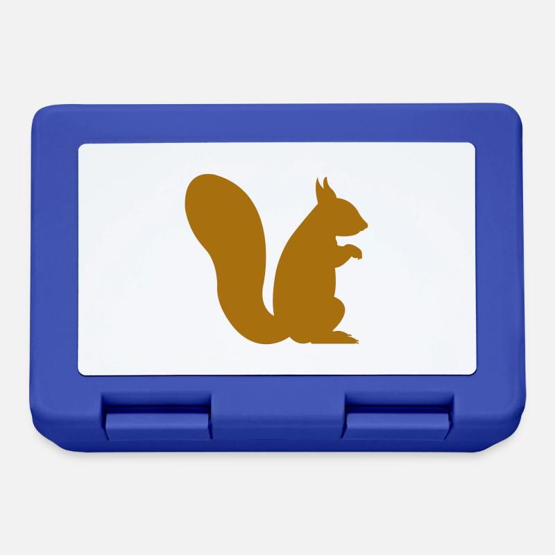 eichhörnchen - Brotdose - Royalblau