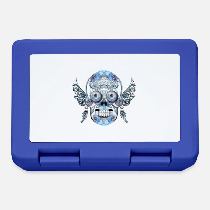 skull 12 - Lunchbox - royal blue