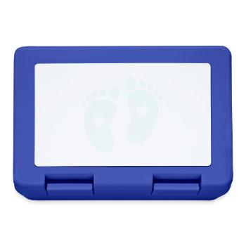 Pieds de bébé - Boîte à goûter - bleu royal - Devant