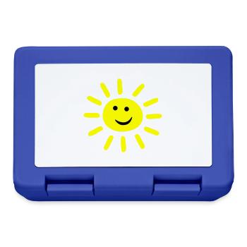 Smiley Summer Sun - Lunchbox - royal blue - Front