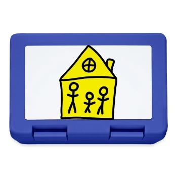Maison de famille - Boîte à goûter - bleu royal - Devant