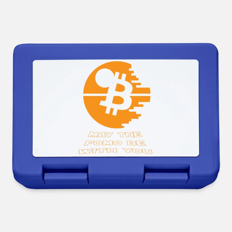 Bitcoin Star and Wars 2018 - Todesstern - Krypto - Brotdose - Royalblau