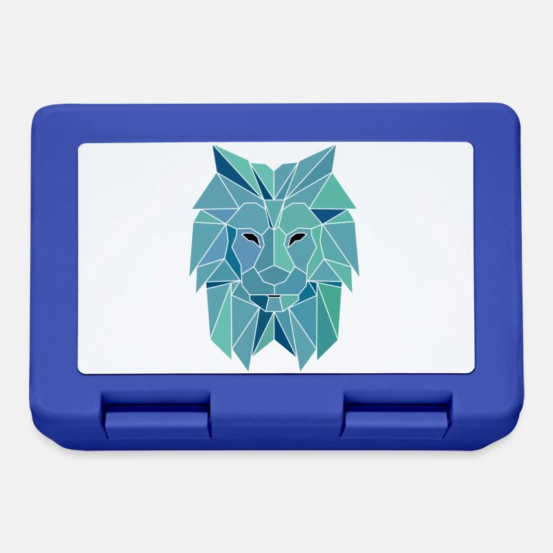 Polygon Löwe - Brotdose - Royalblau