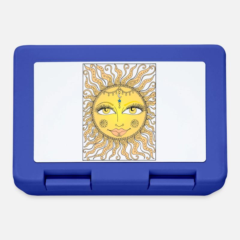 Sonne - Brotdose - Royalblau