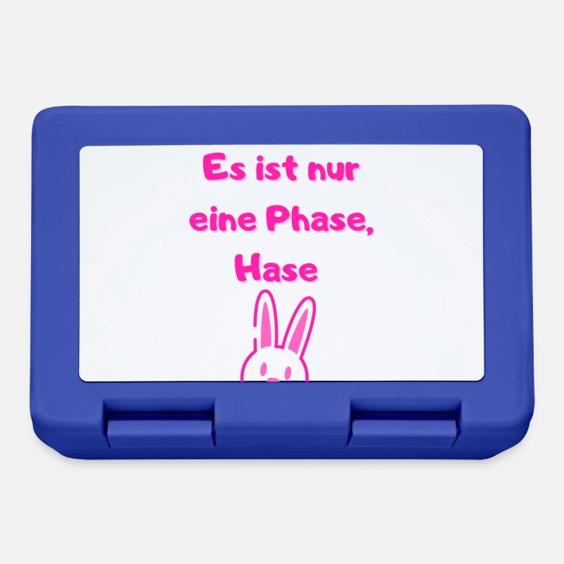 Es ist nur eine Phase HaseMädchen - Brotdose - Royalblau