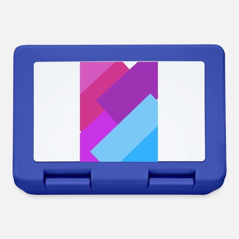 Bi Geometrics - Lunchbox - royal blue
