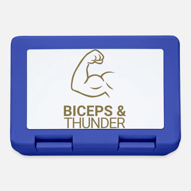 Biceps & Thunder - Lunchbox - royal blue