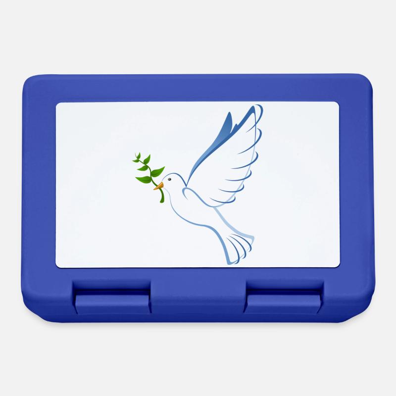 Colombe de la colombe de la paix comme un cadeau pour Tiefreunde - Boîte à goûter - bleu royal