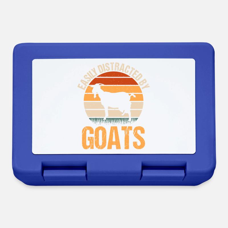 Easily Distracted By Goats - Brotdose - Royalblau