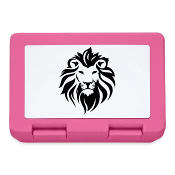 lion - Lunchbox - pink - Front