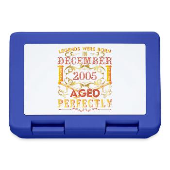 December 2005 - birthday 2005 legends were born. - Lunchbox - royal blue - Front
