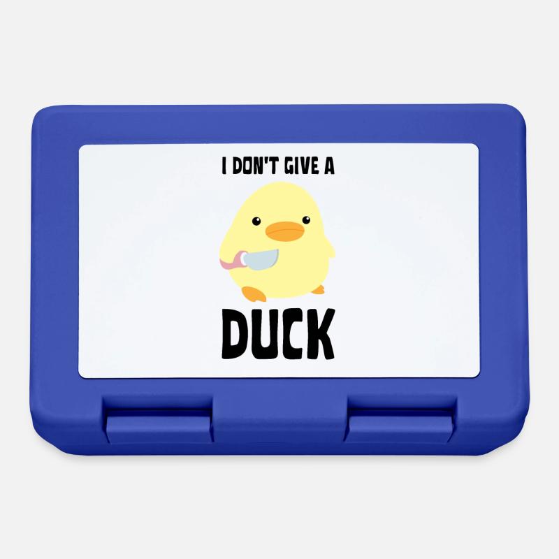 I Don't Give A Duck - Funny Duck with knife Meme - Brotdose - Royalblau