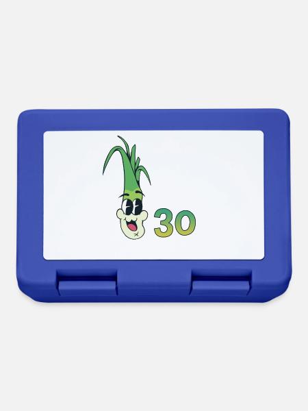 Hurra der Lauch wird 30 - Brotdose - Royalblau