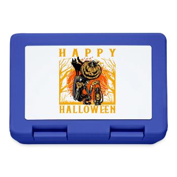 Happy Halloween - Brotdose - Royalblau - Vorne