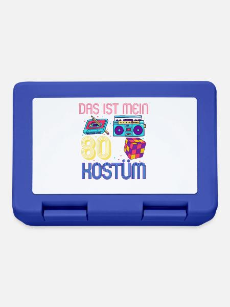 Das ist mein 80er Kostüm - Brotdose - Royalblau