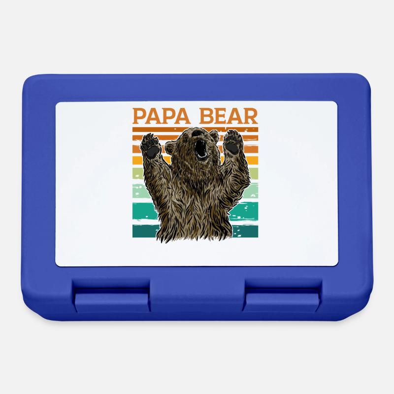 Papa Bear - Brotdose - Royalblau