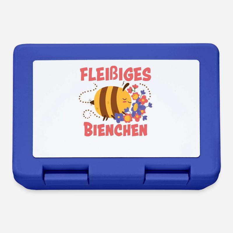 Fleißiges Bienchen - Brotdose - Royalblau