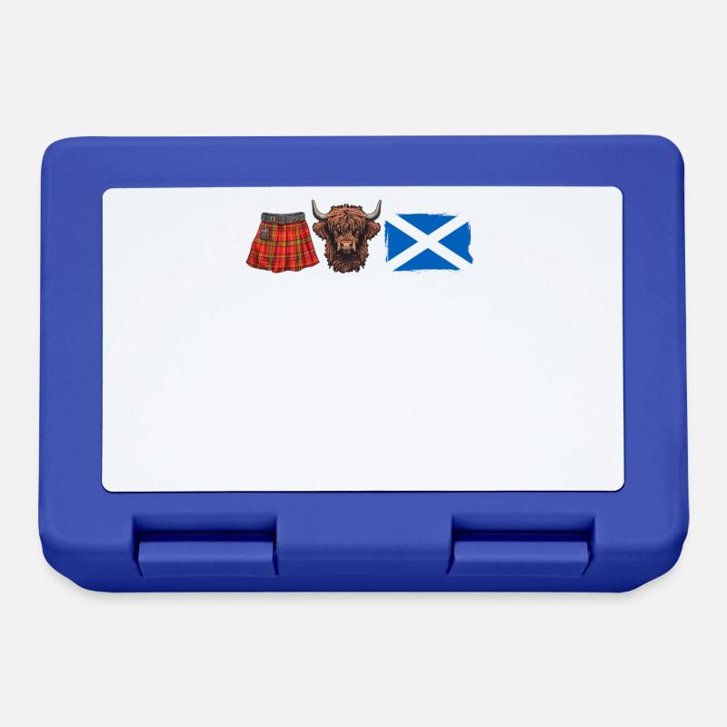 Kilts Cows Caledonia - Lunchbox - royal blue