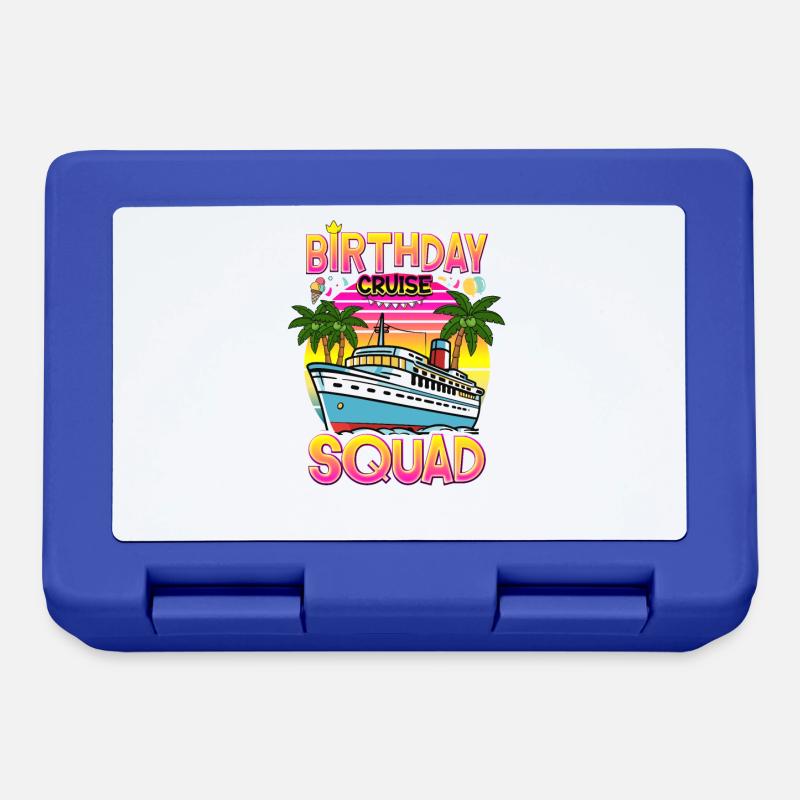 Anniversaire Croisière Squad 2024 - Boîte à goûter - bleu royal