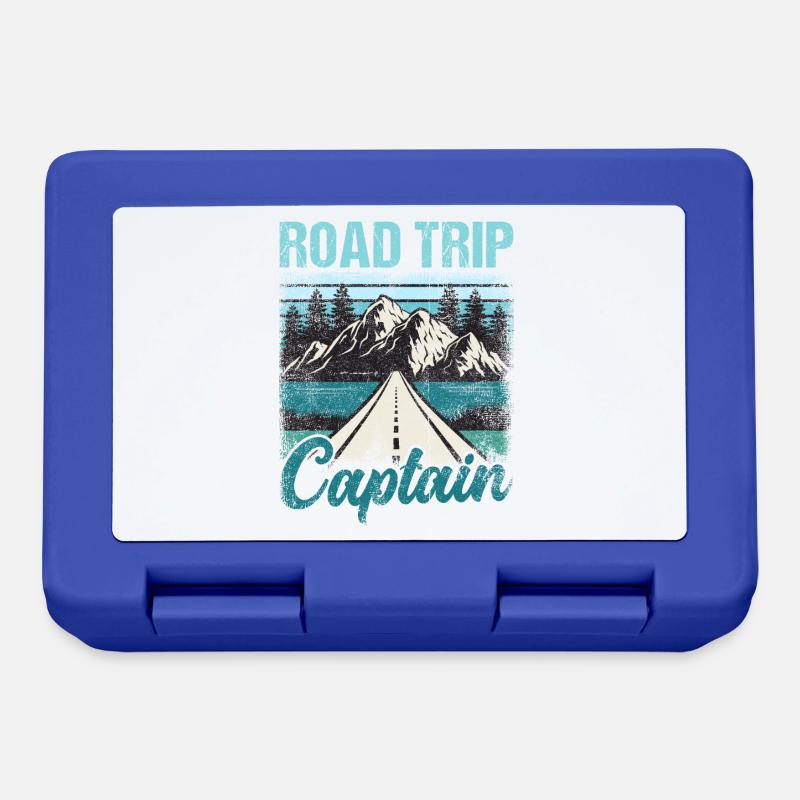 Capitaine de road trip - Boîte à goûter - bleu royal