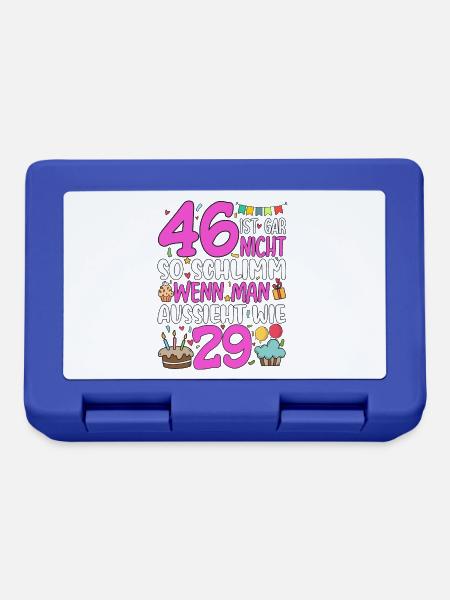 46 Ist Gar Nicht So Schlimm - Brotdose - Royalblau