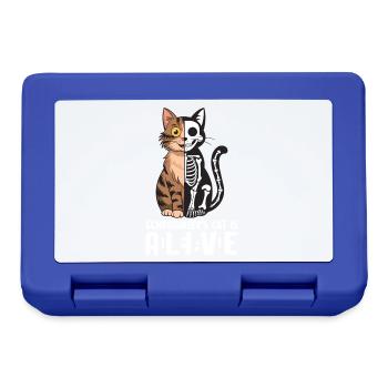 Schrödingers Katze Dead and Alive - Brotdose - Royalblau - Vorne