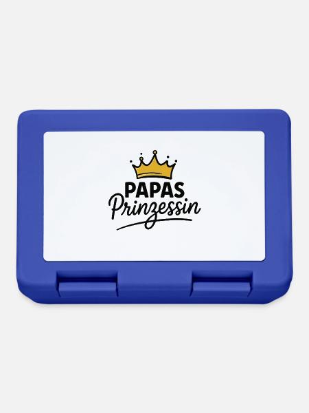 Papas Prinzessin - Brotdose - Royalblau