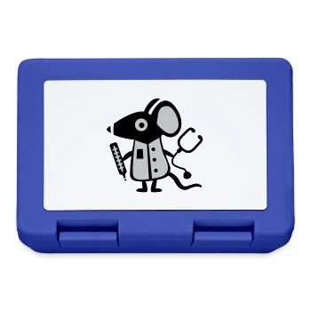 Mouse doctor - Doctor - rat - Lunchbox - royal blue - Front