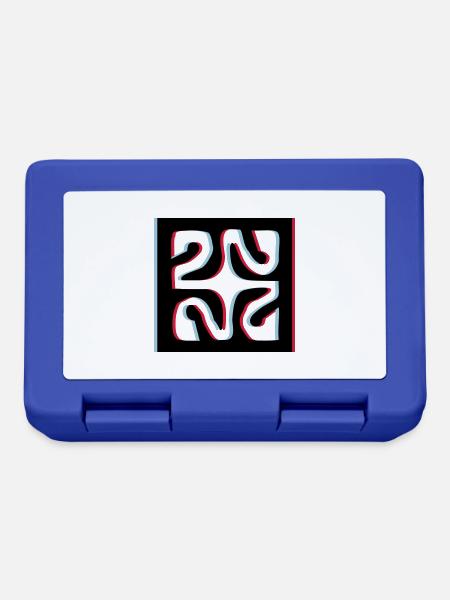 3d Diamant Tattoo - Brotdose - Royalblau