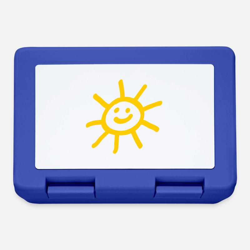 Sonne - Brotdose - Royalblau