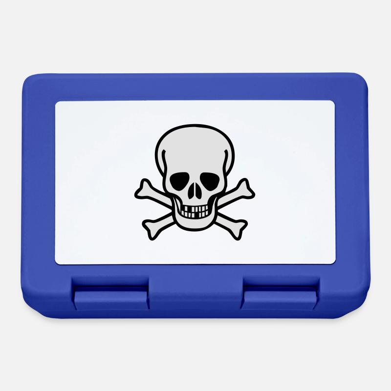 Skull - Lunchbox - royal blue