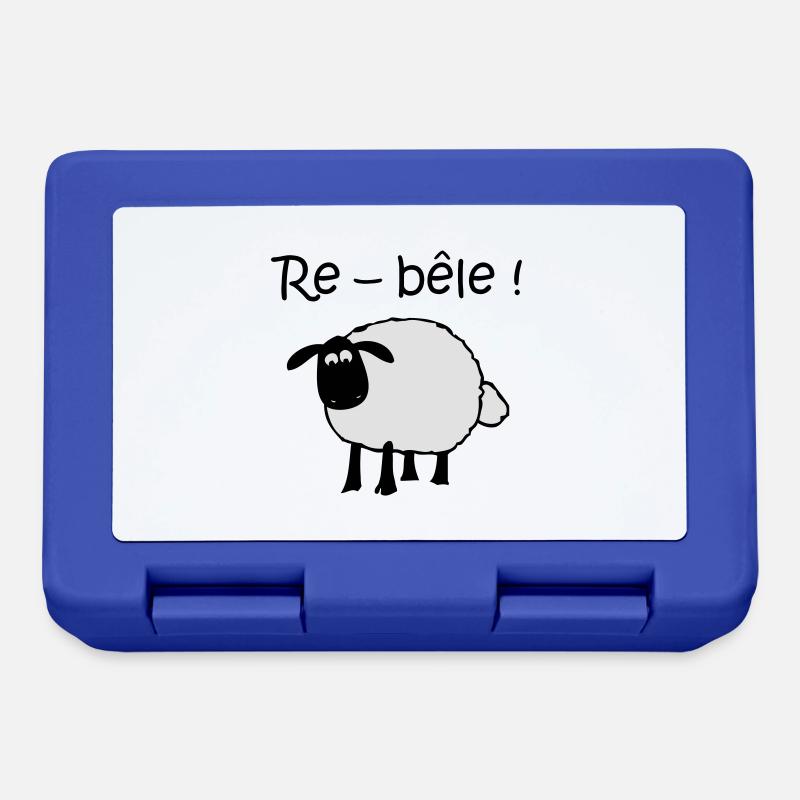 mouton-re-bele - Boîte à goûter - bleu royal