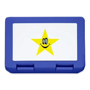 star smiley - Brotdose - Royalblau - Vorne
