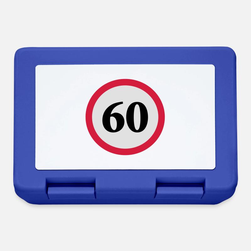 geschwindigkeitstafel_60 - Brotdose - Royalblau