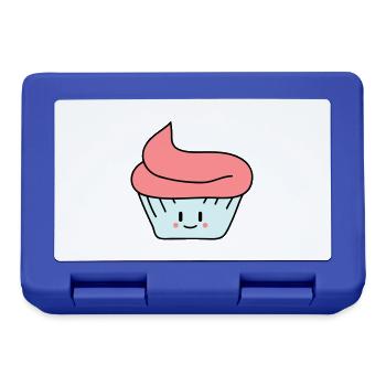 Cute Cupcake - Brotdose - Royalblau - Vorne