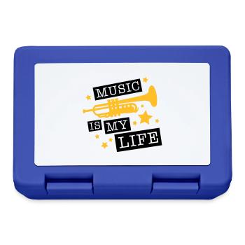 trompete_music_is_life_ge2 - Boîte à goûter - bleu royal - Devant
