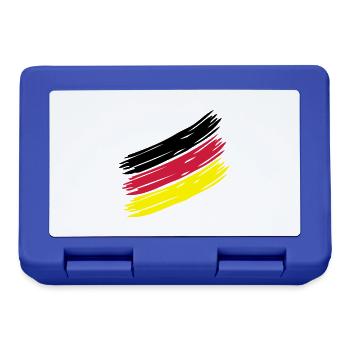 Nation Stripes - Design ur own! German Sample - Lunchbox - royal blue - Front