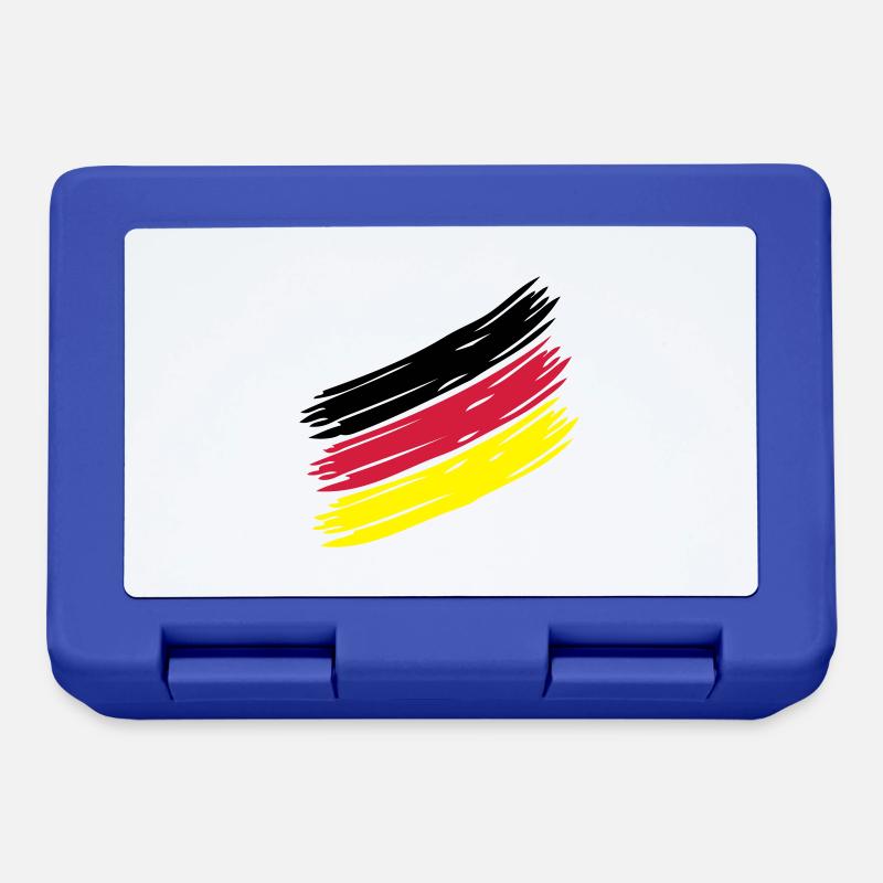 Nation Stripes - Design ur own! German Sample - Lunchbox - royal blue