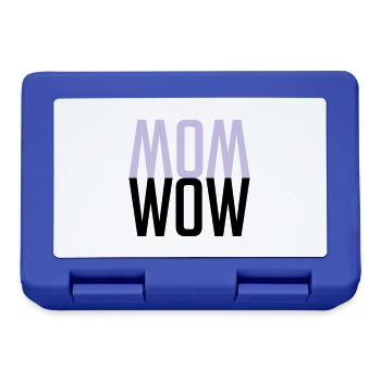 MOM WOW - Fête des Mères pour la meilleure mère - Boîte à goûter - bleu royal - Devant