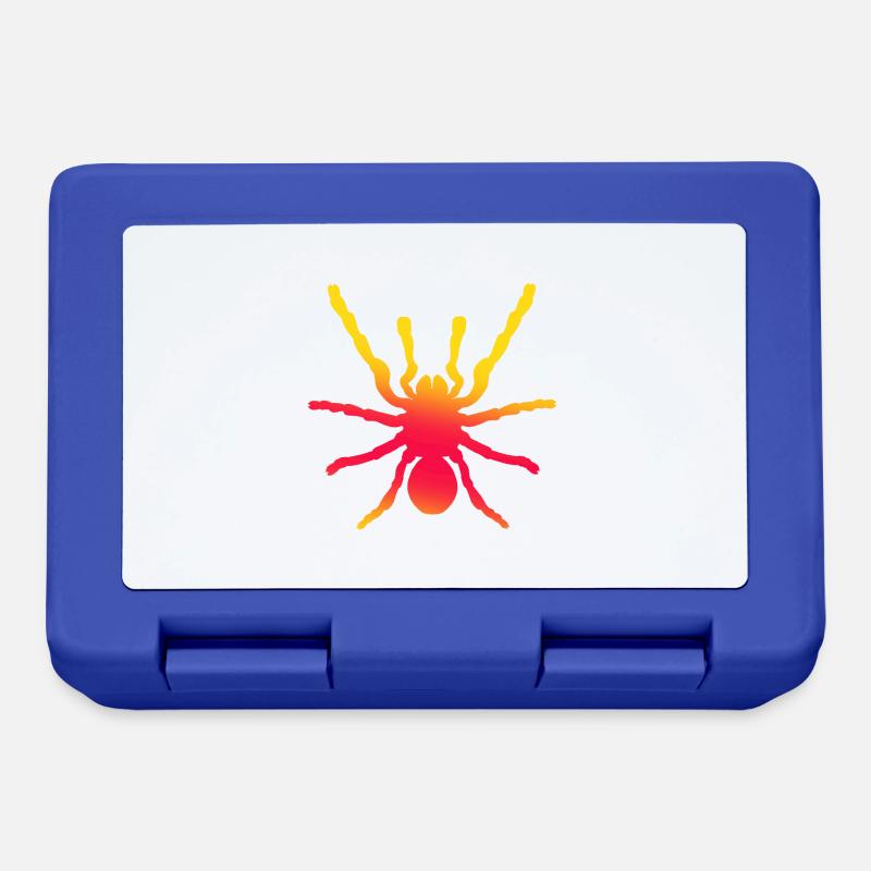 Spinne, Spinnentier - Brotdose - Royalblau