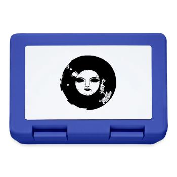 Sun Moon Mosaic Astrology Symbol Vector 06 - Lunchbox - royal blue - Front