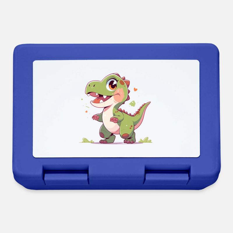 Mignon petit T-Rex - Boîte à goûter - bleu royal