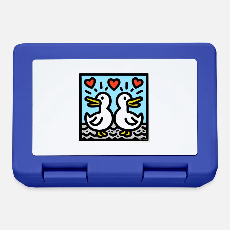 L’amour du canard - Boîte à goûter - bleu royal