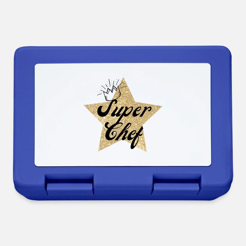 Super Star Chef - Chefkoch Geschenk - Brotdose - Royalblau